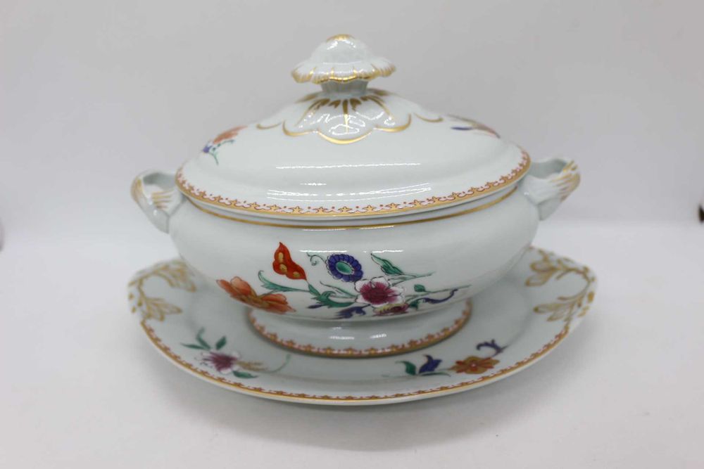 Terrina com Prato Coleção Samatra Vista Alegre 1974