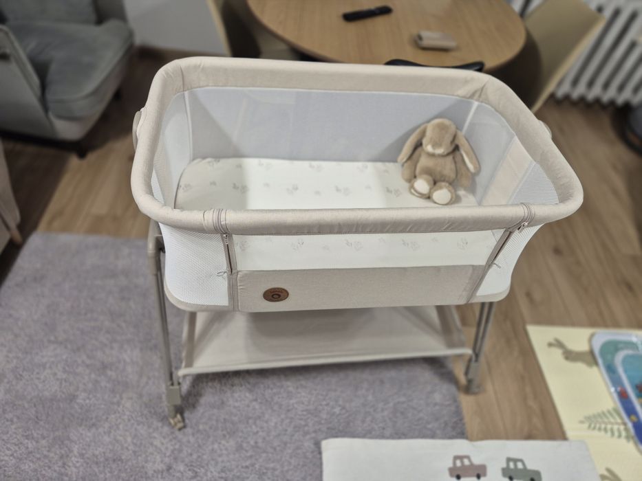 Łóżeczko dostawne Lionelo Luna + torba Skiddou + gratis