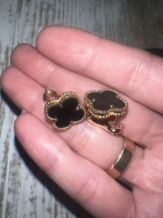 Сережки Ван Клиф бижутерия