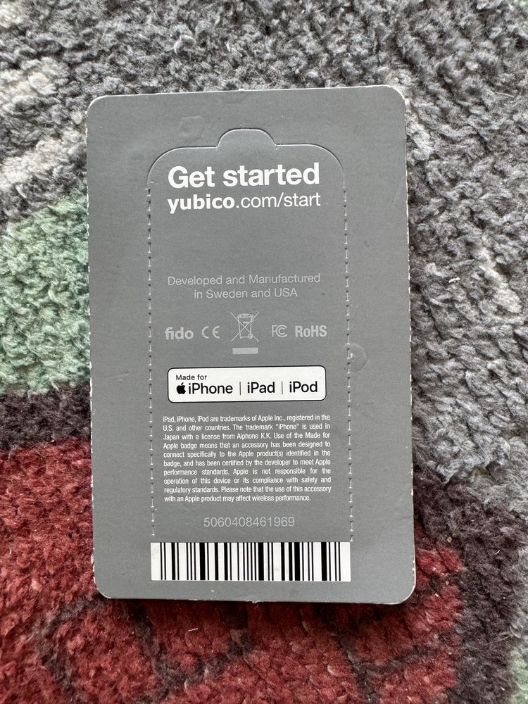 Klucz zabezpieczający YUBICO YubiKey 5Ci