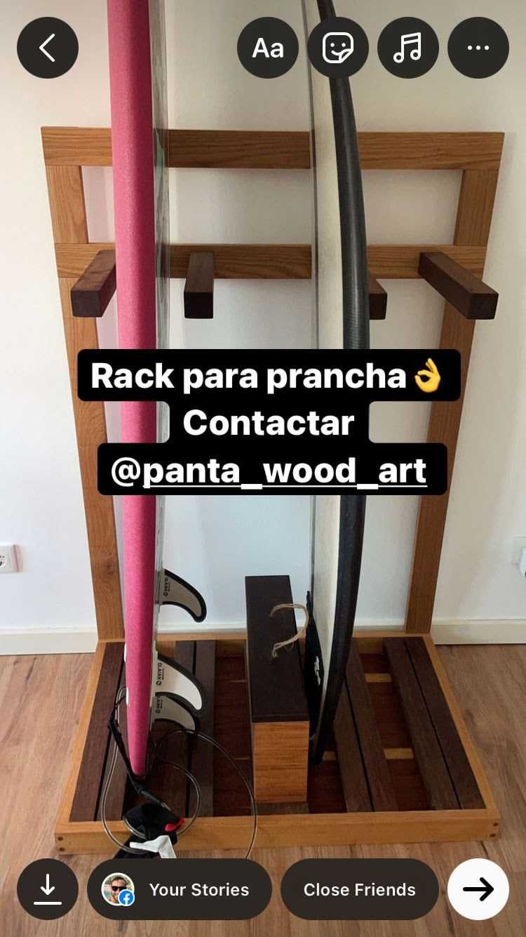 Rack para pranchas de surf