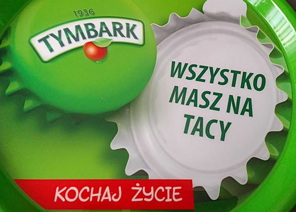 TYMBARK Taca kelnerska antypoślizgowa okrągła plastikowa śr. 37cm NOWA