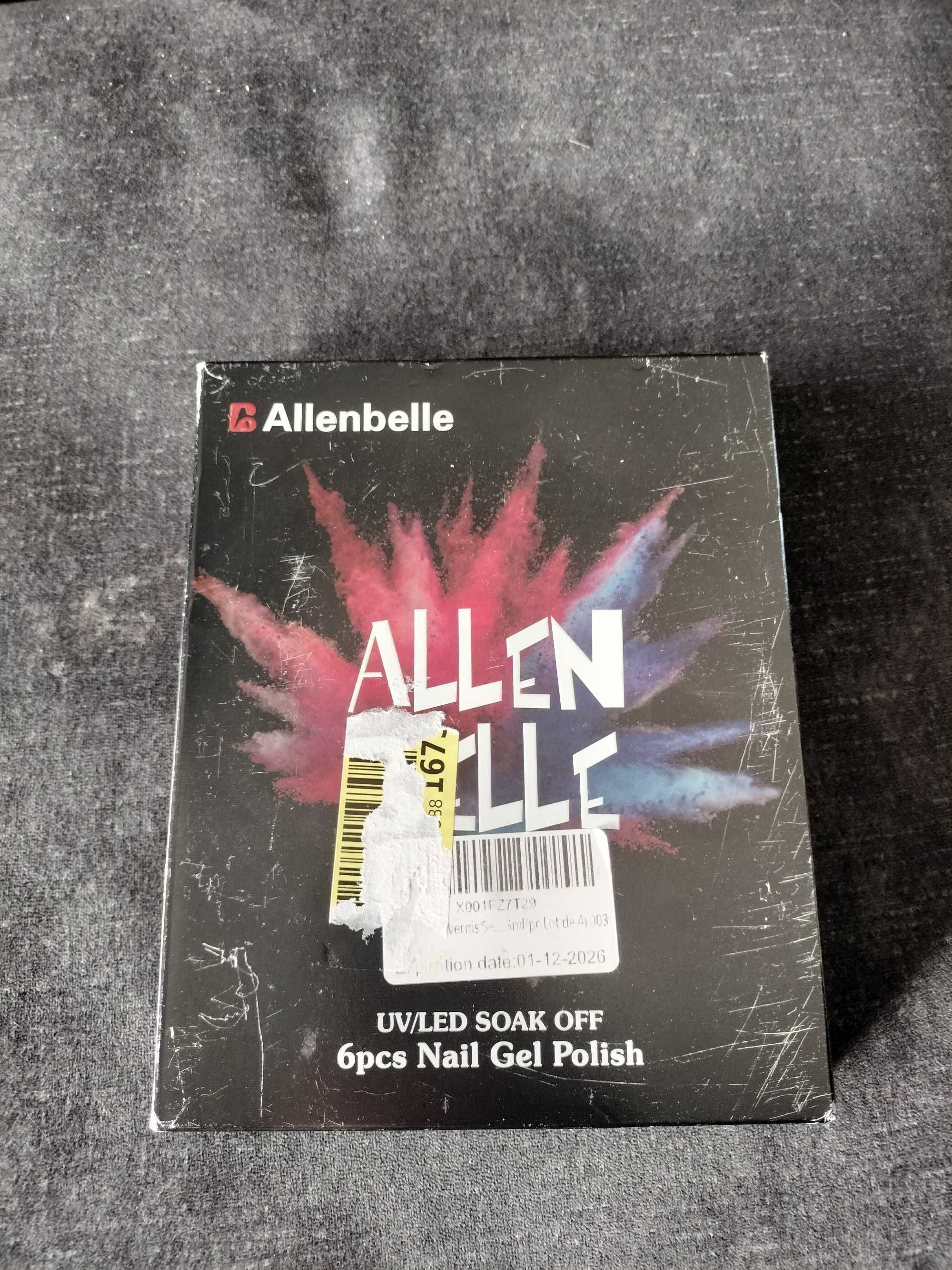 Allenbelle Zestaw żelowych lakierów do paznokci 6 kolorów, spp682