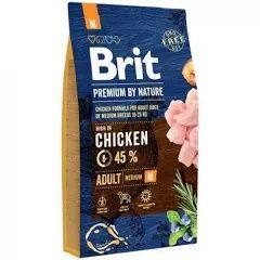 Brit Premium Adult M 15+15.кг. корм для собак