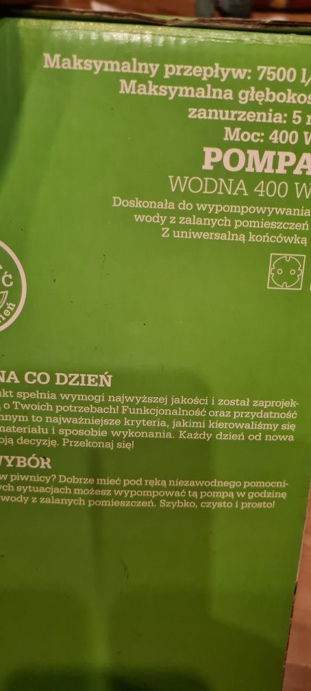 Pompa wodna 400 W.