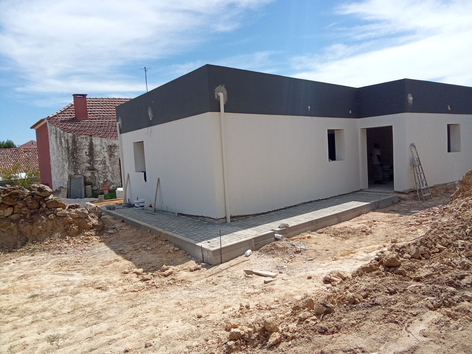 Trabalho com remodelações de casas de banho