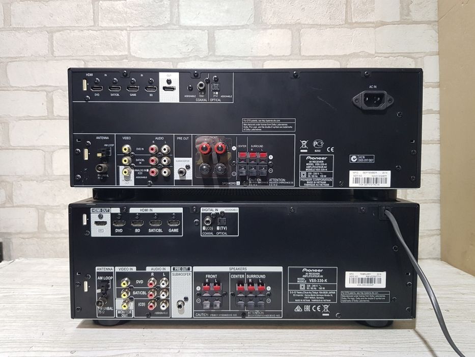 Пульт!5.1AV ресивер/підсилювач Pioneer VSX-330/329  5×120Вт+1б/у з Нім