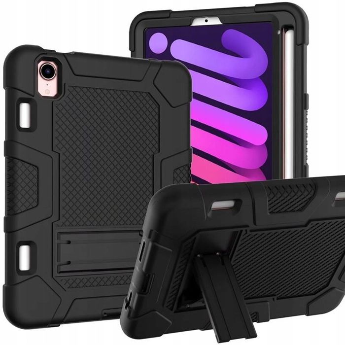 Etui do iPad Mini 6 8.3" z Podstawką i Miejscem na Rysik Czarne