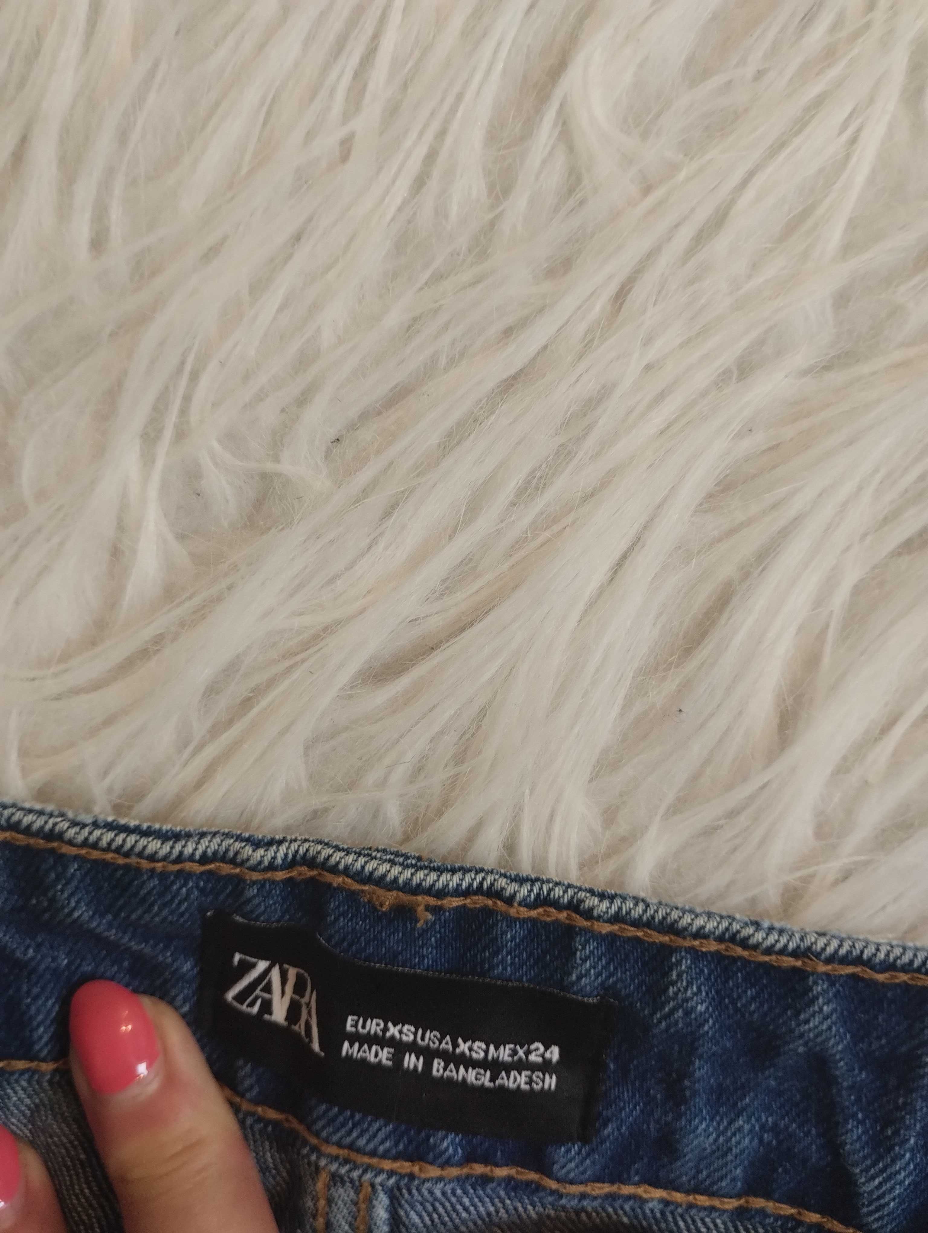Spódniczka mini jeansowa ZARA XS