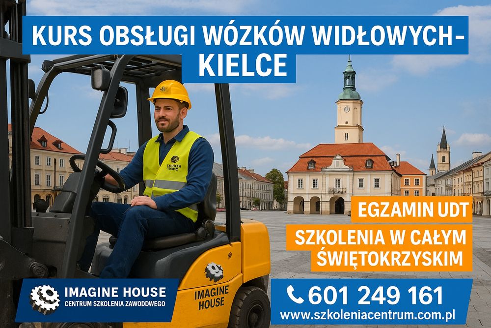 Kurs operator wózki widłowe ładowarki  żurawie HDS zwyżki pilarki