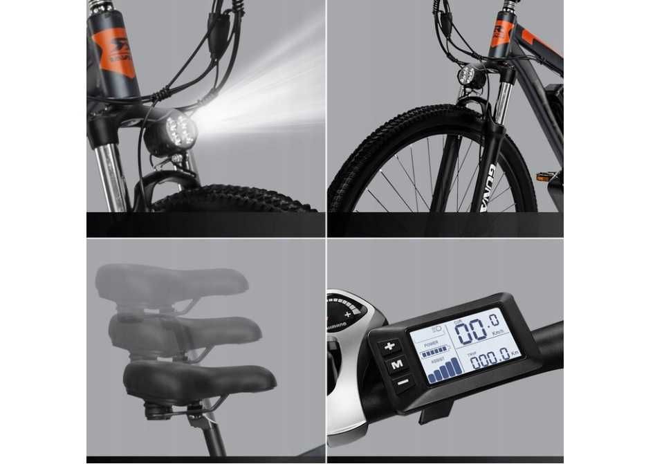 Pojazd elektryczny 29" GUNAI GN29 1000W 15Ah 90km Shimano 21 50km/h