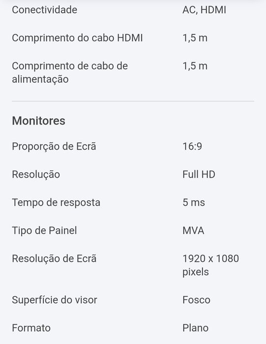Monitor AOC 24B1H c.novo c.garantia