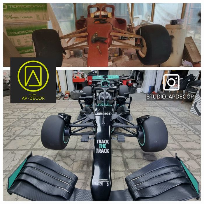 Артоб’єкт “Болід Формули 1” у реальному розмірі | STUDIO AP·DECOR