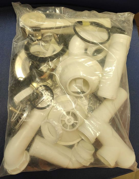 Syfon ALVEUS podwójny z korkiem automatycznym