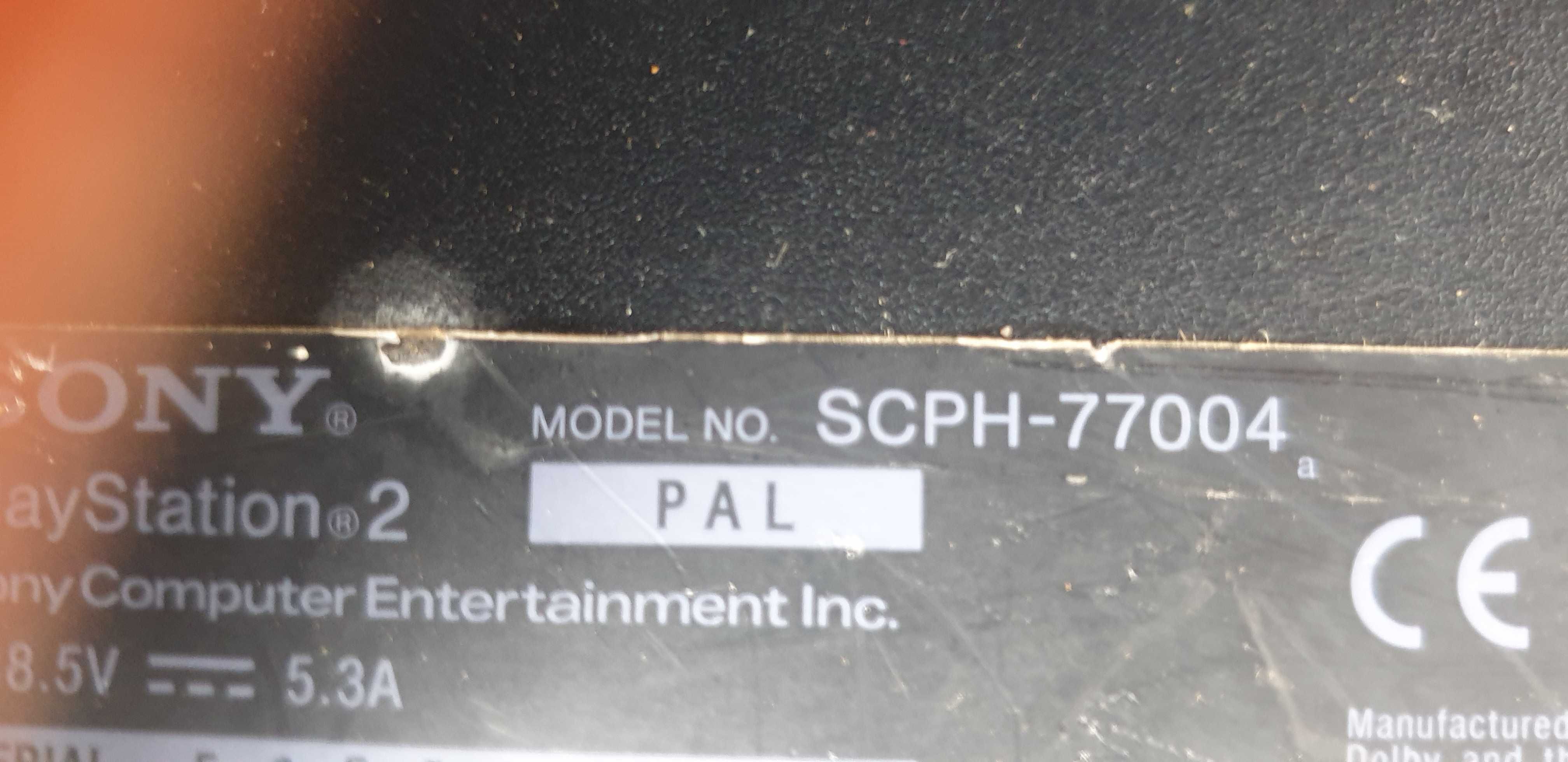 sony ps2 scph77004 +pad i zasilacz sprawna dziala laser