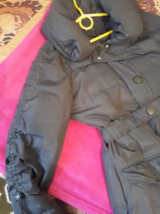 Пуховик пальто куртка  плащ парка черного цвета