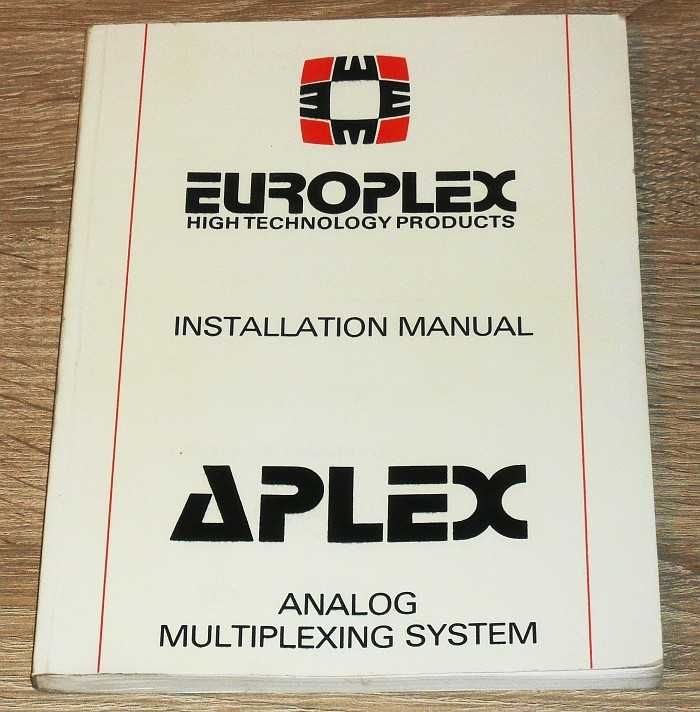 Instrukcja instalacji systemu APLEX 1988 rok, w języku angielskim
