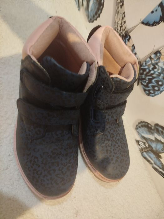 Trapery buty jesienne dziewczęce 34