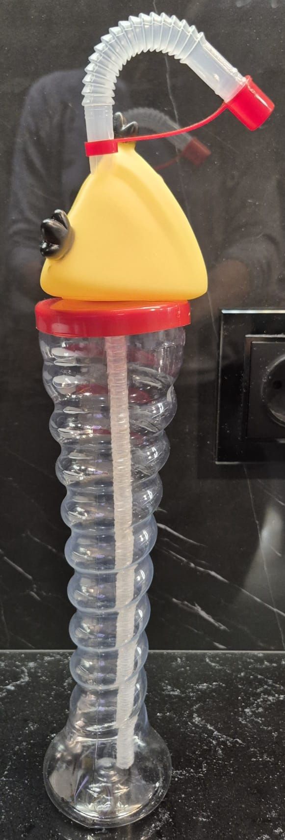 Bidon kielich kubek ze słomką butelka 350 ml do granity sorbeta bubble
