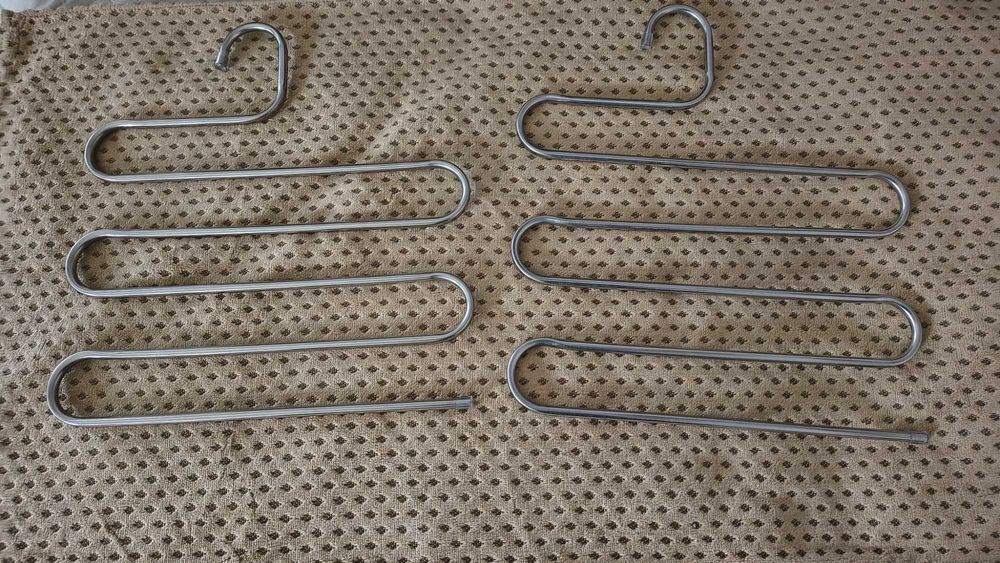 metalowe wieszaki na spodnie - nowe 2 szt