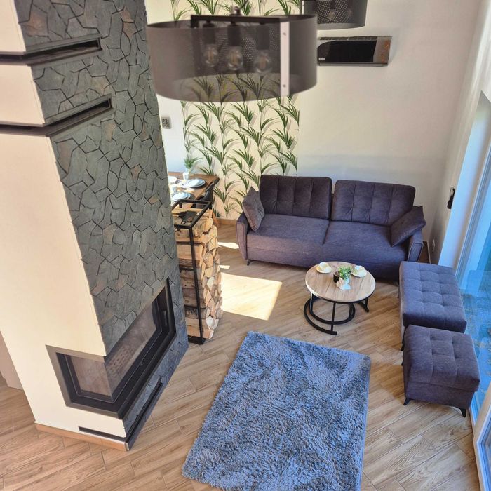 Domek na wynajem z sauną i jacuzzi kominek