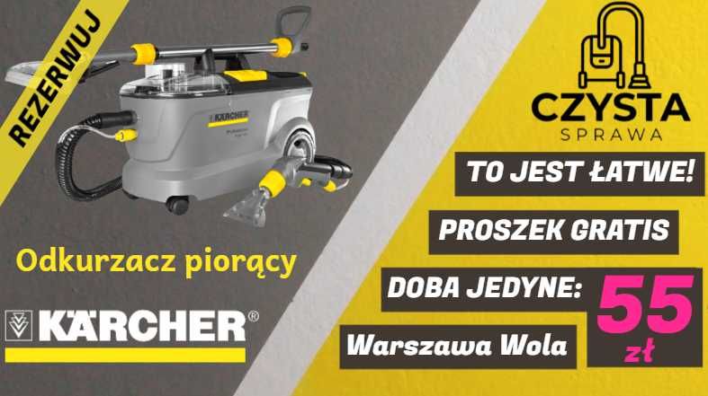 Odkurzacz piorący KARCHER Puzzi 10/1 Warszawa, WYNAJEM