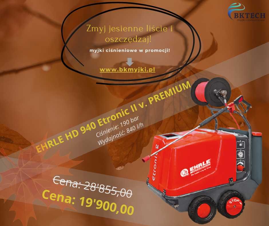 Myjka mobilna gorącowodna EHRLE HD 940 Etronic II v. PREMIUM