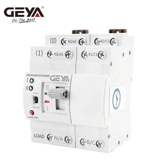 АВР GEYA G2R 63A Tomzn TOQ5 125А 2Р 4Р Автомат введення резерву