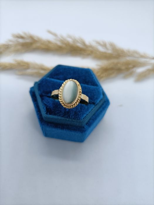 Klasyczny pierścionek ze złota, złoto pr 585