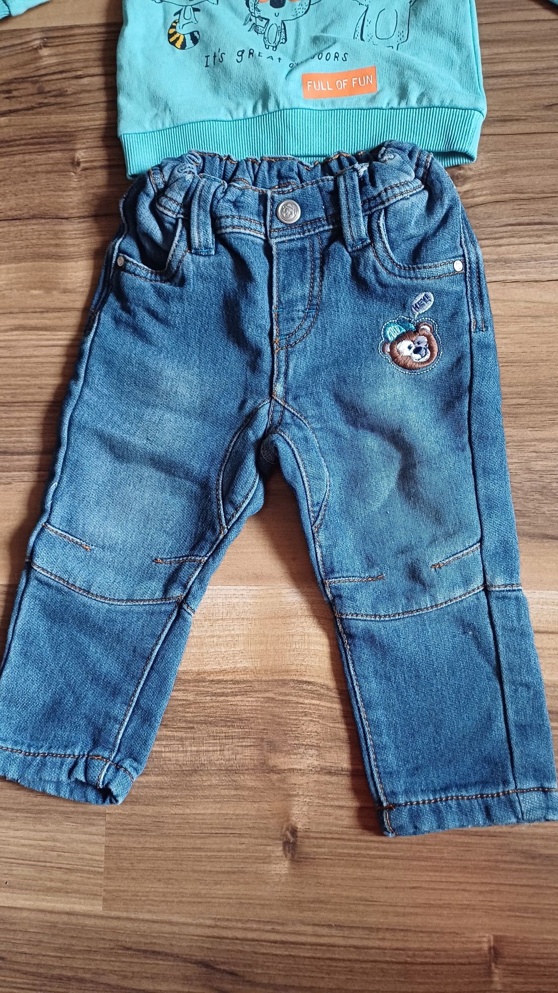 Komplet bluza nowa i jeansy r.68