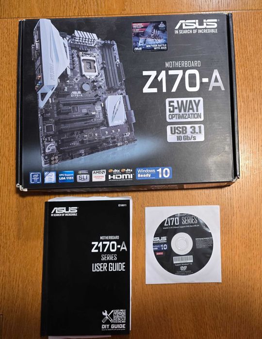 Intel core i7 + płyta asus z-170A + 16GB DDR4 RAM