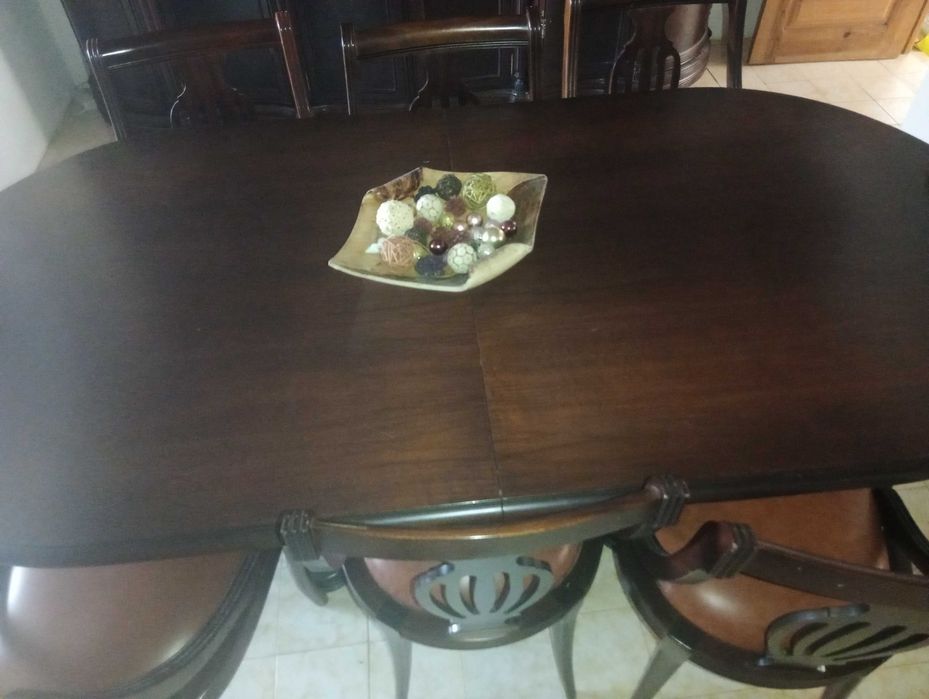 Conjunto de mobília antiga de sala em bom estado ( ler descrição)