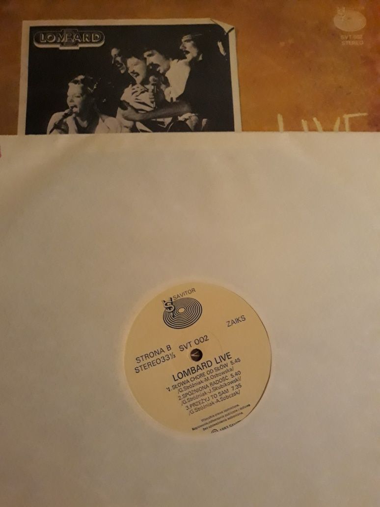 Niezapomniane koncerty LOMBARD- Live. 1983.Kolekcja własna.