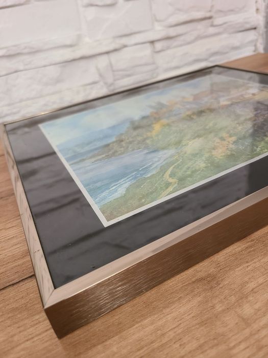 Картина в рамке из нержавеющей стали 35 х 30 см.