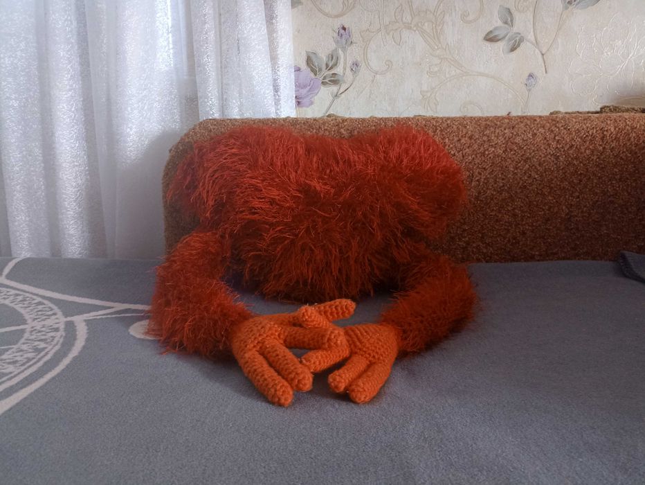 М’яка іграшка ручної роботи “пухнасте серце”, подарунок ручної роботи