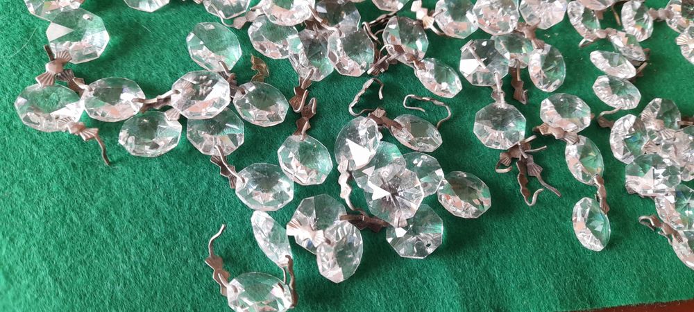 Pendentes octogonais cristal puro