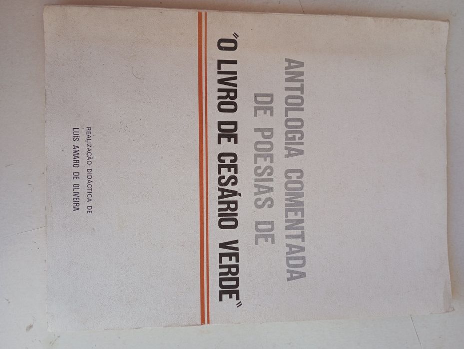 Antologia comentada de poesias de "O Livro de Cesário Verde"