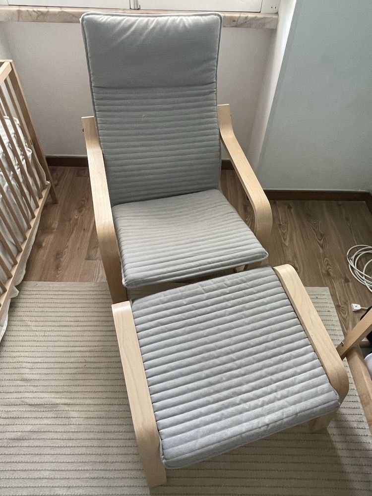 “VENDO” Cadeira + Repousa Pés Ikea