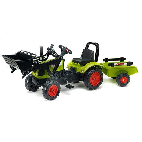 Іграшковий трактор з ковшем з педалями claas