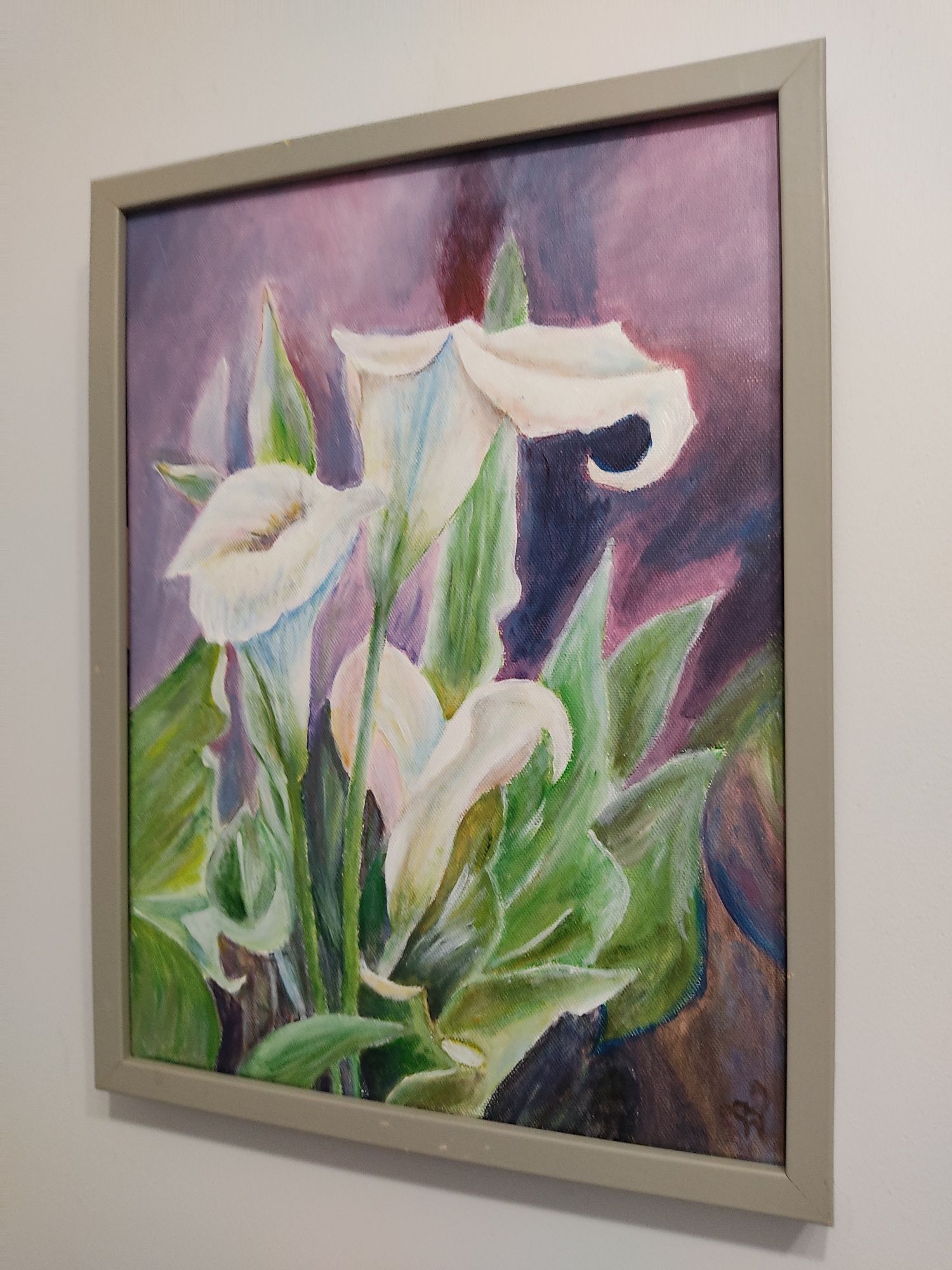 "Kwiaty 1"-piękny obraz olejny na płótnie!