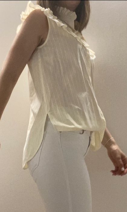 Blusa Lasso, em tecido riscado, tamanho único