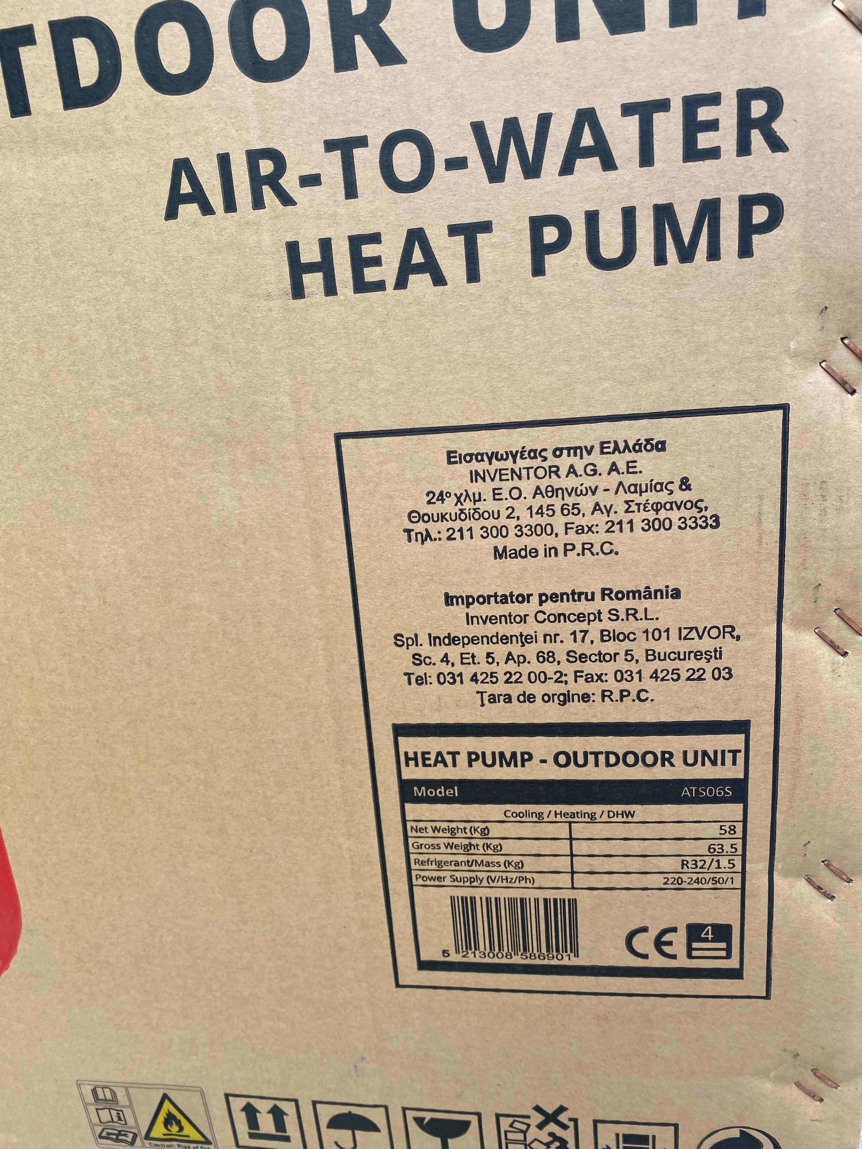 Sprzedam pompę ciepła inventor 6kw