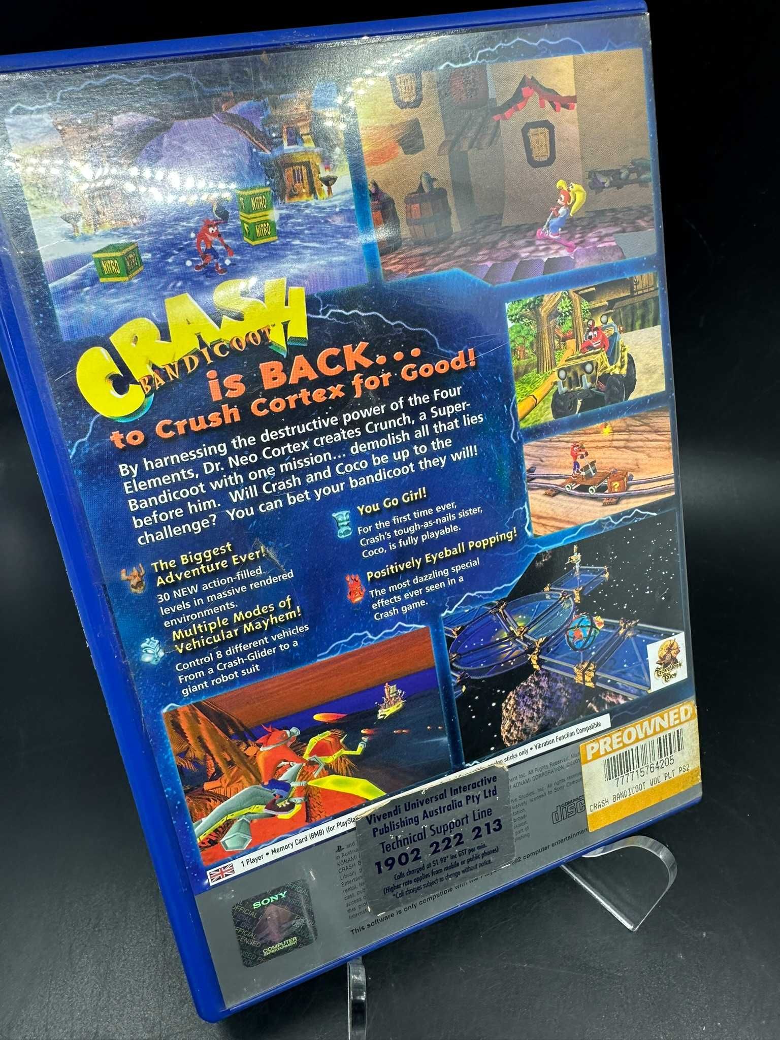 Gra na Ps2 Crash Bandicoot The Wrath of Cortex