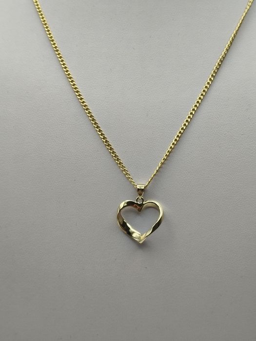 Złota Zawieszka Piękne Serce Pr.585 Nowa Zapraszamy