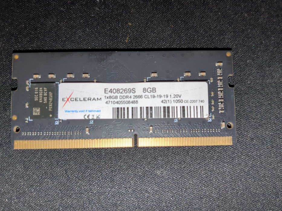 Модулі пам'яті для ноутбука SoDIMM DDR4 8GB 2666 MHz eXceleram 2шт б/в