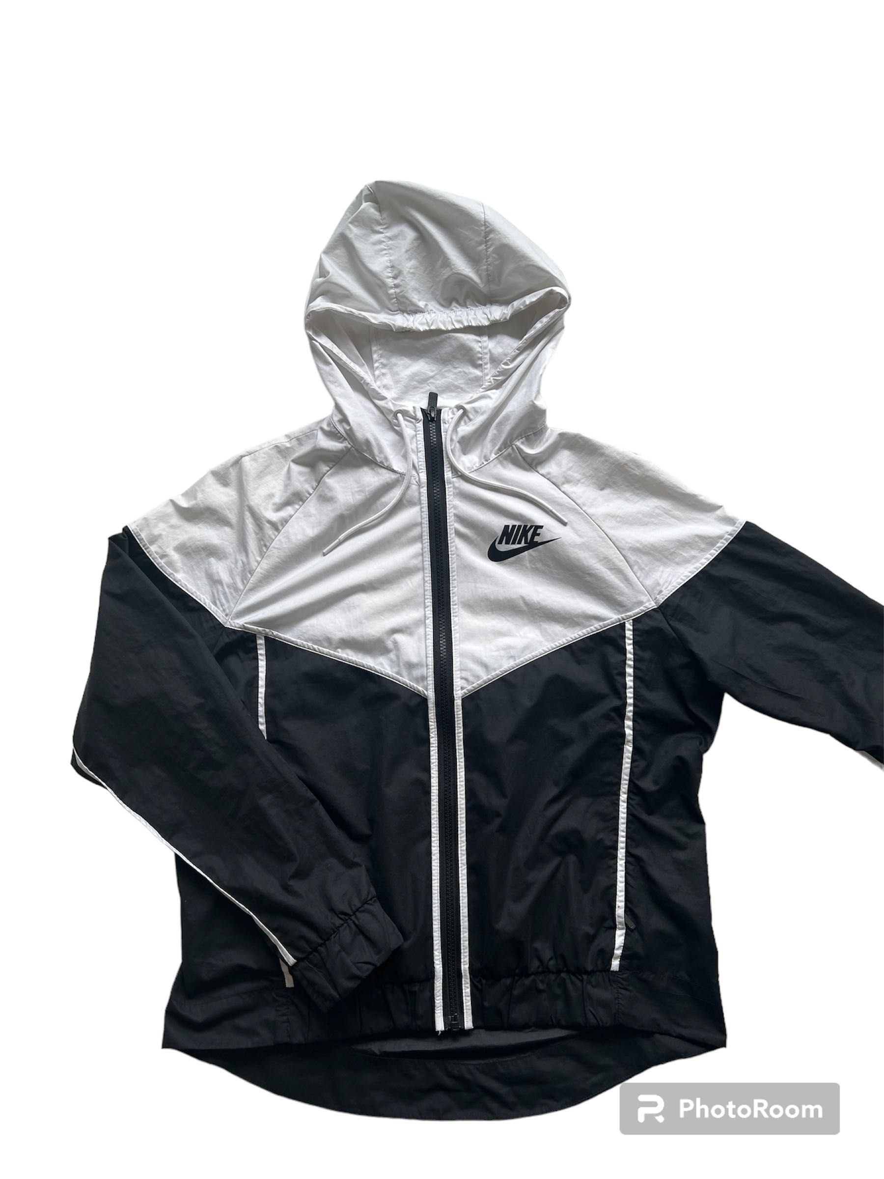Biało - czarna kurtka wiatrowa Nike XS/S • vintage • y2k • parachute