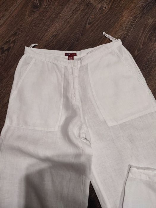 Штани бриджі льняні