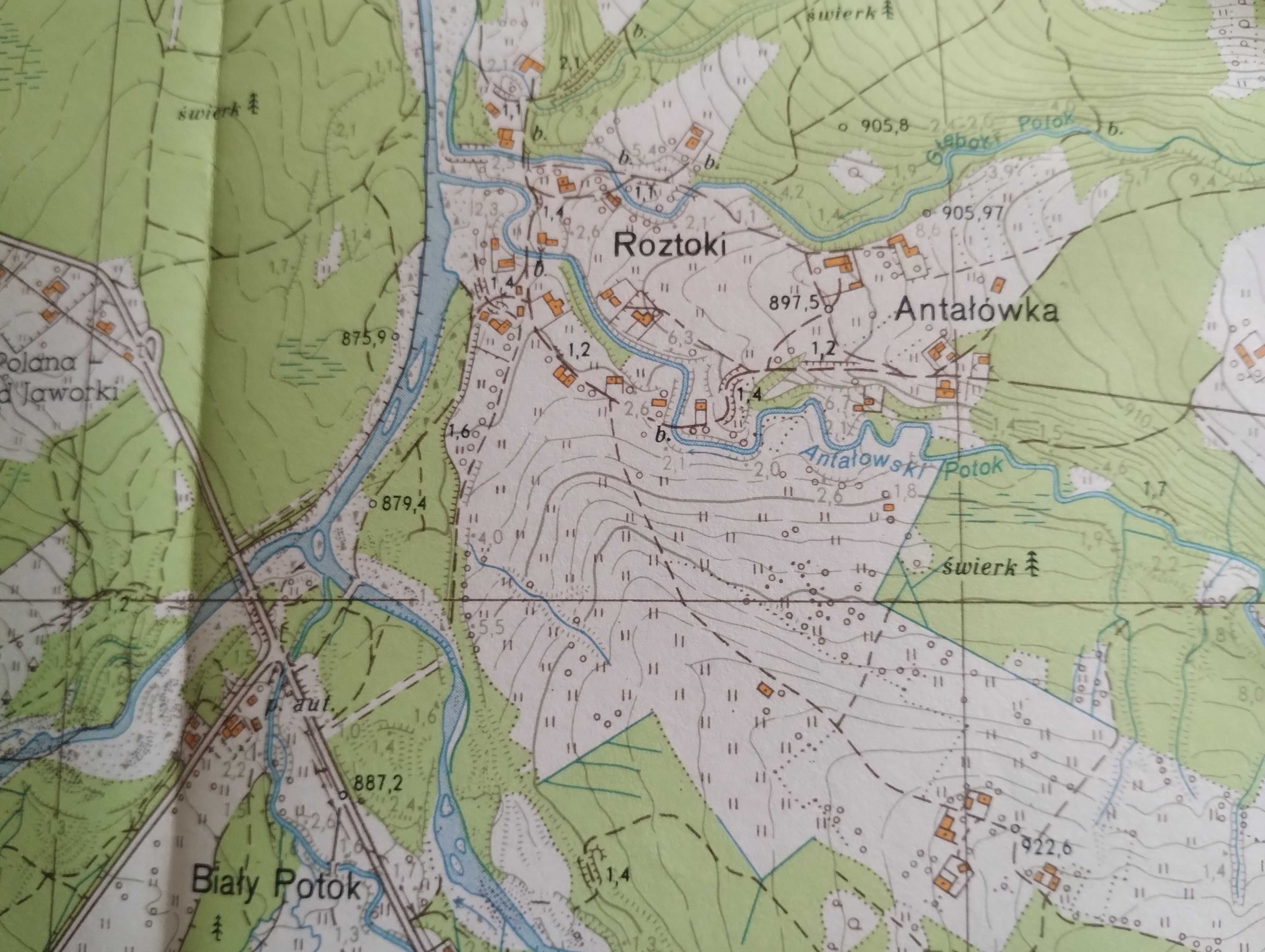 Mapa Tatr, mapy topograficzne 1:10 000