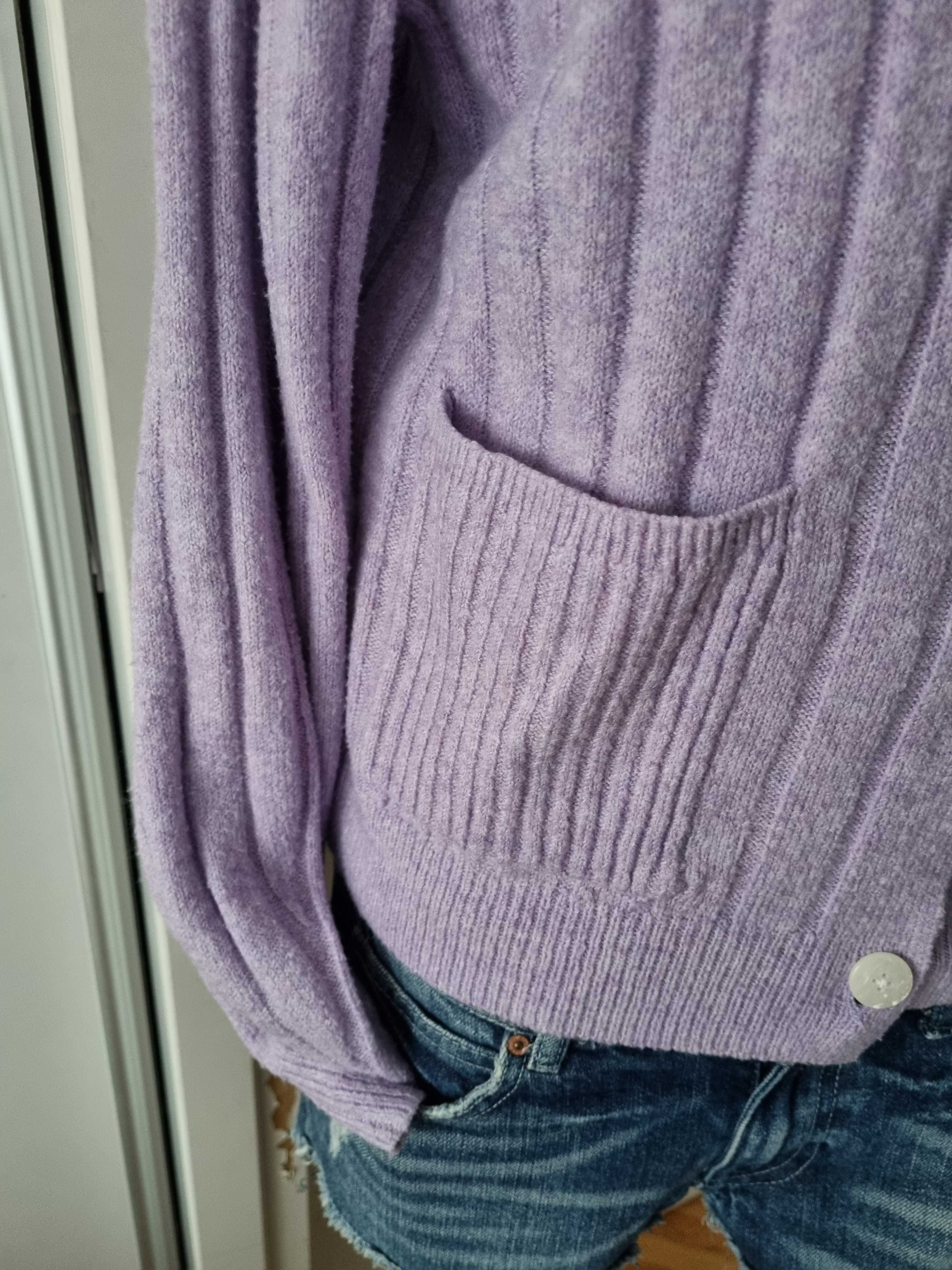 Sweterek na guziki lila TU 40(L)