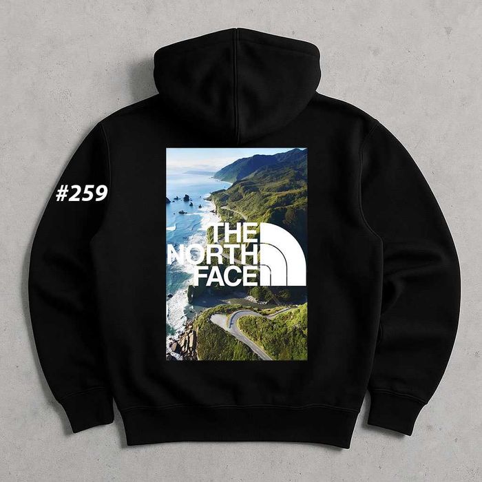 Черная кофта ТНФ — Cotton 100% — Худи The North Face PinkBox Чорне